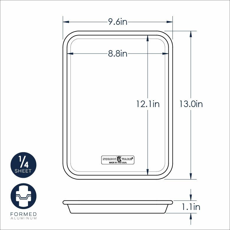 Bakplaat, 33 x 24,4 cm, Aluminium - Nordic Ware | Naturals