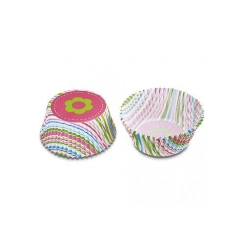 Papieren cupcake vormpjes bloem, set van 50 - Städter