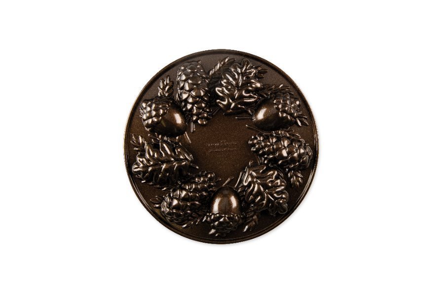 Bakvorm "Woodland Cakelet Pan" - Nordic Ware |Fall Harvest Bronze