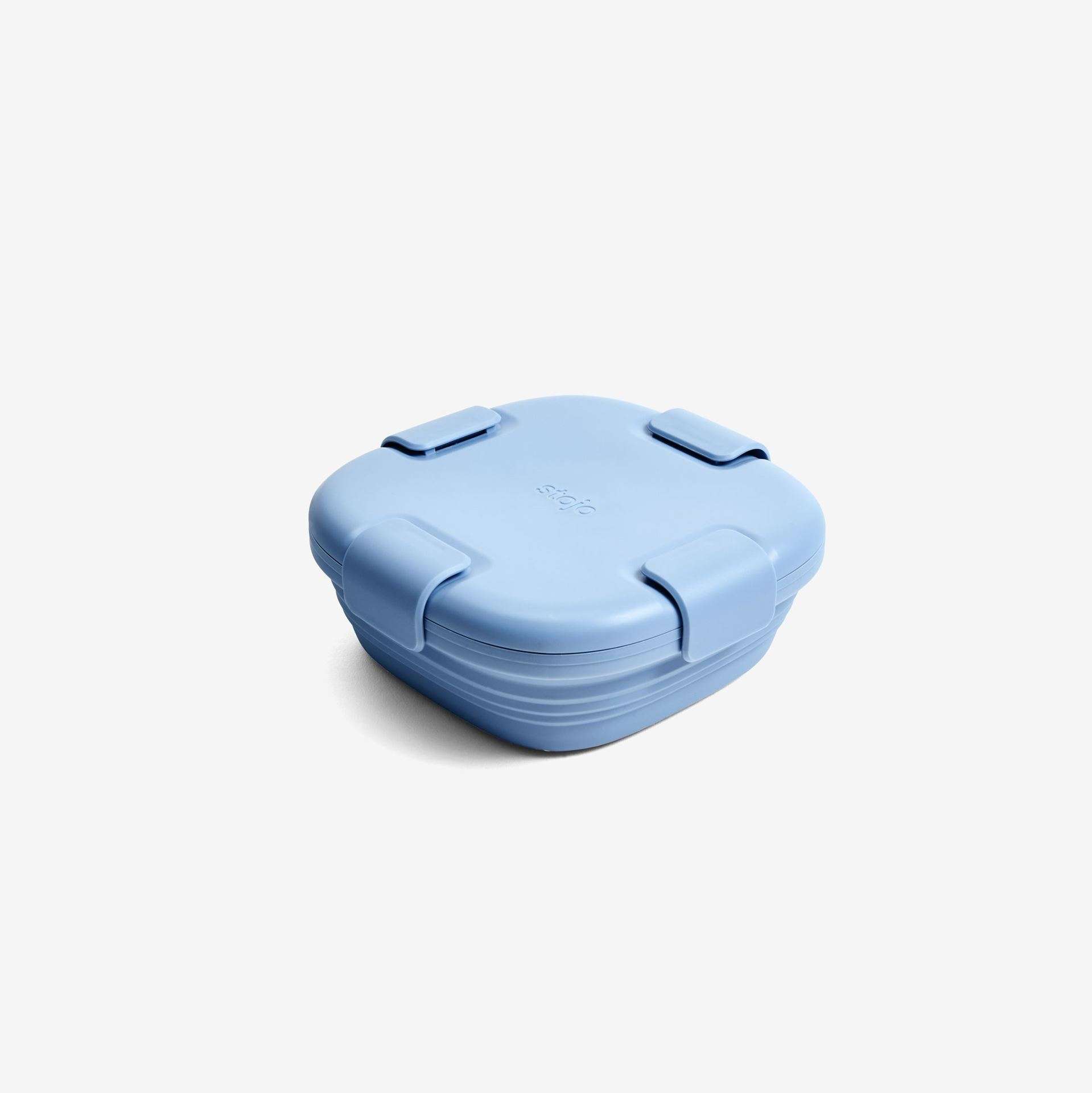 Lunchbox Junior, Steel - 700ml - Blauw - Opvouwbaar | Stojo