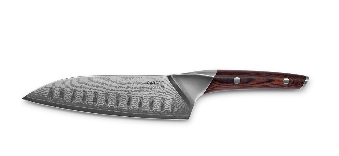 Nordic Kitchen Santoku Mes - 18 cm - Eva Solo