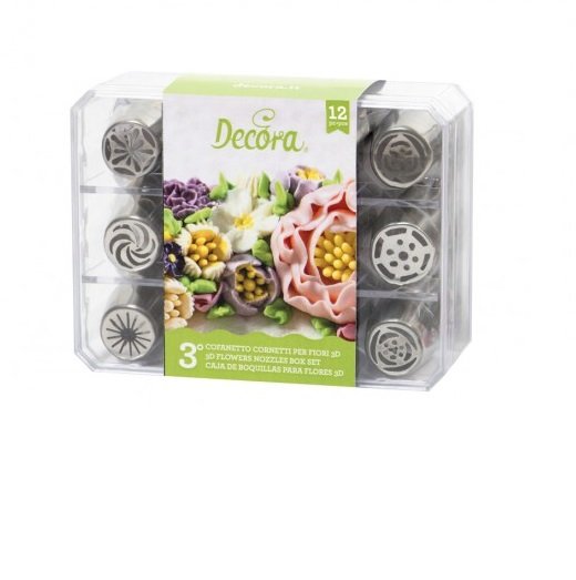 Spuitmondjes 3D - Boeket - Set 3 - Decora