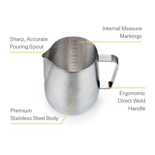 Core Melkkan, 0.60 L, Zilver - Barista & Co