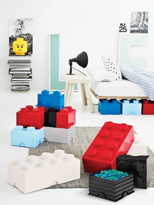 Opbergbox Brick 4, Rood - LEGO