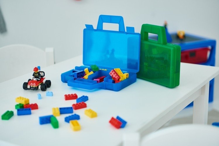 Sorteerkoffer To Go. Blauw - LEGO