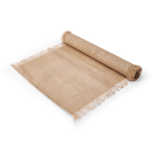 Mikasa Jute Frayed Table Runner, Natural, 230cm, Tagged
