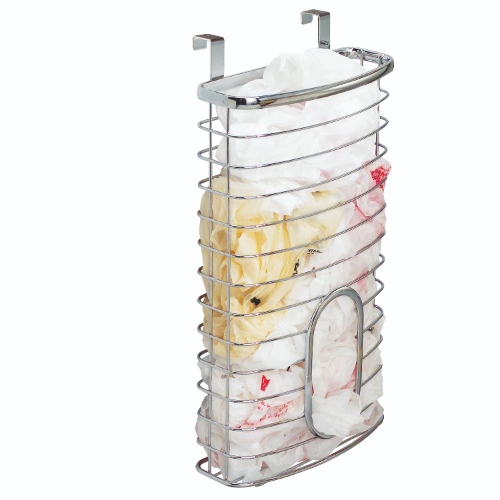 Plastic tassen Houder, 37.6 x 20.6 x 10 cm, RVS, Zilver - iDesign | Axis