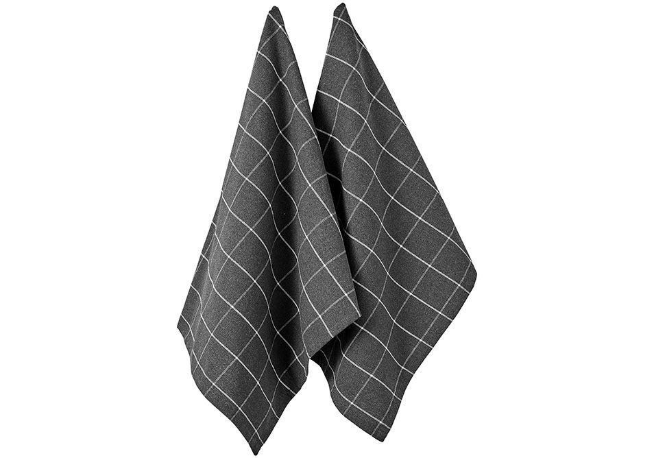 Keukendoek, Set van 2, Donkergrijs, 45 x 70 cm – Ladelle | Eco Check
