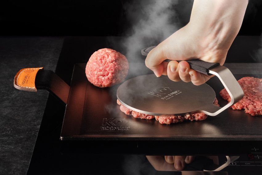 Braad -en Grillpers met Neopreen Hoes, Hamburgerpers - Kockums