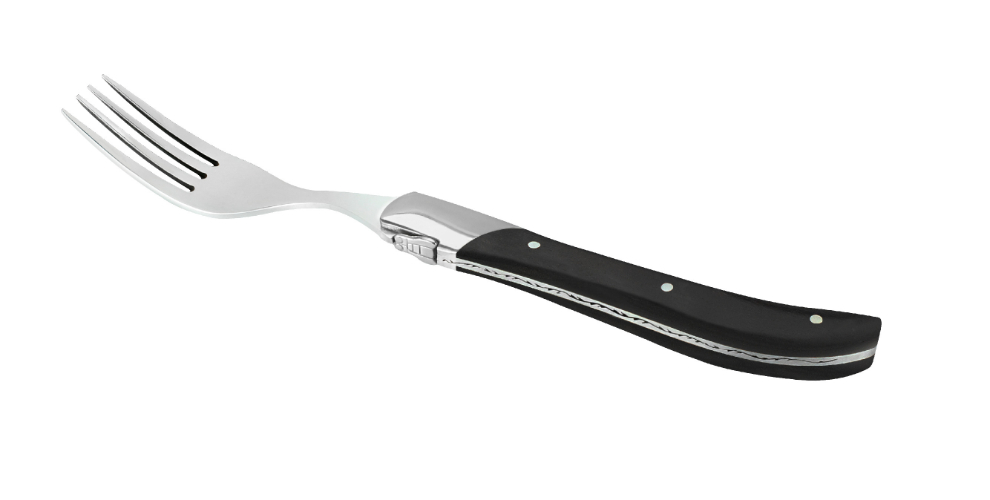 Steakvorken, Set van 6, Ebbenhout/RVS, Zwart - In Luxe Giftbox - Laguiole by Haws