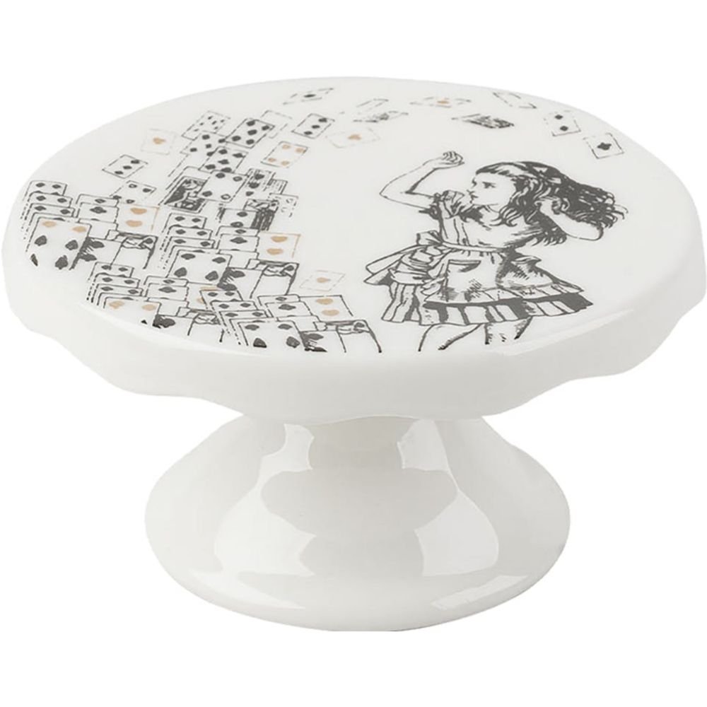 Mini Taartplateau, Set van 2 Stuks, Porselein, 10 cm - V&A | Alice in Wonderland