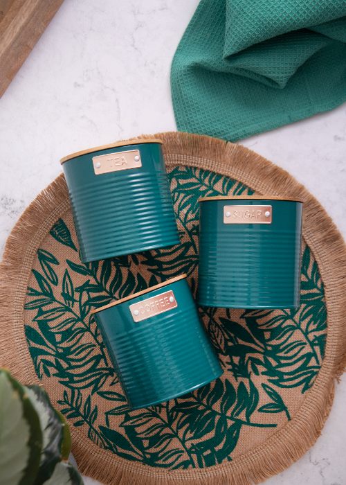 Voorraadbussen, Set van 3 Stuks, 1 L, Teal - KitchenCraft