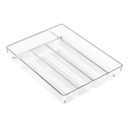 Lade Organizer, 5 Vakken, 27.2 x 34.8 x 5.1 cm, Kunststof, Transparant - iDesign | Linus