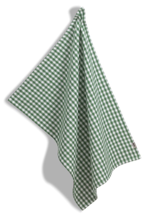 Theedoek, Katoen, Groen, Geblokt - Kela | Cora