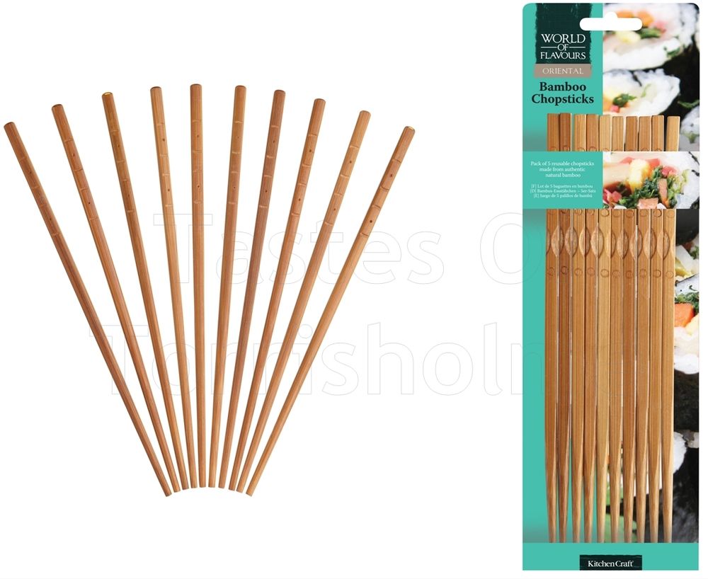 Eetstokjes - Bamboe - Set van 10 - KitchenCraft | Oriental