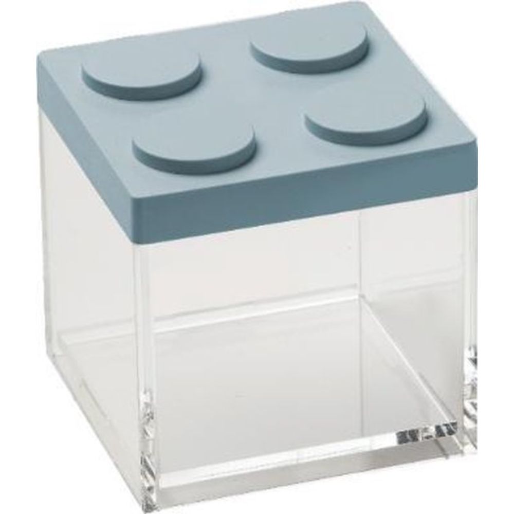 Stapelbare Brickstore bewaarcontainer, 0,5L, Blauw - Kunststof - Omada