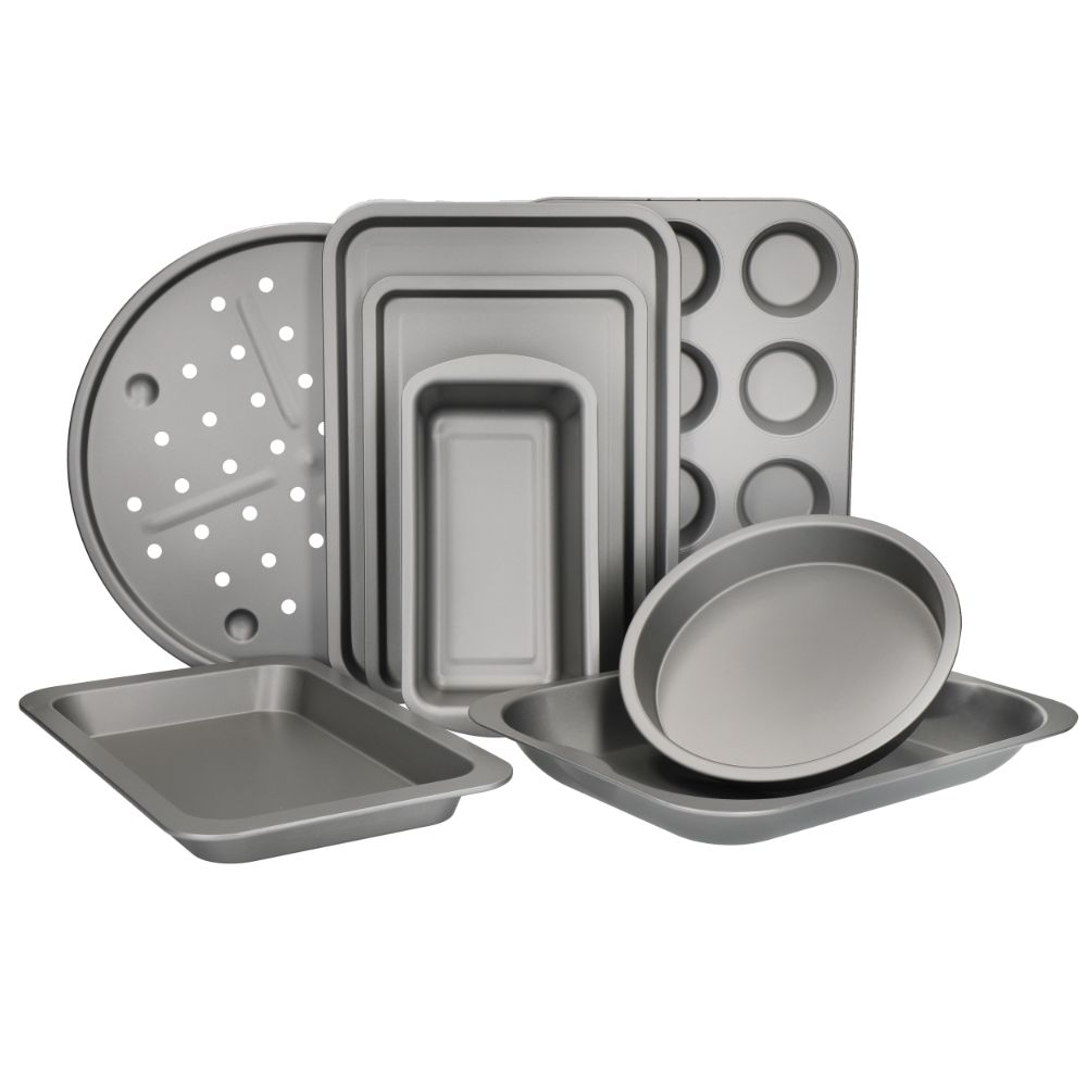 Bakvormenset Met Antiaanbaklaag, 8-delig - KitchenCraft