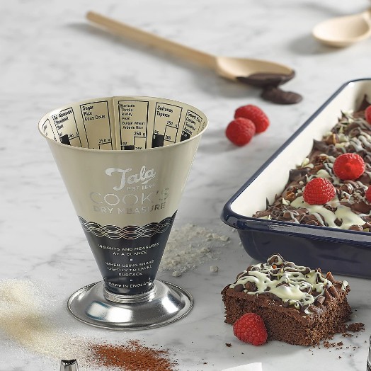 Maatbeker voor Droge Ingredienten, 11 x 11 cm, Indigo/Ivory - Tala