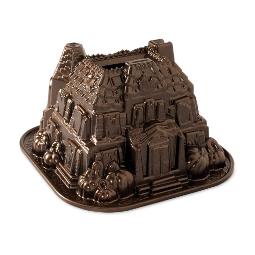Tulband Bakvorm "Haunted Manor Bundt  Pan" - Nordic Ware | Fall Harvest Bronze