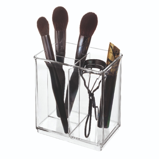 Verdeler voor Opbergbox, 3 Vakken, Kunststof, Transparant - iDesign | The Home Edit