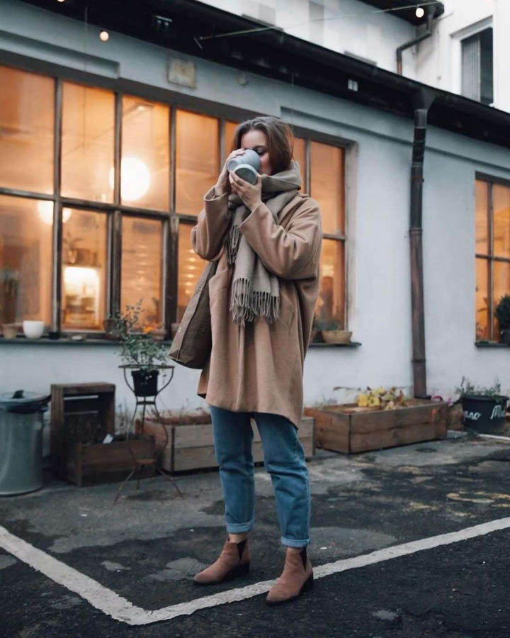 Biggie Cup, Cashmere - 470 ml - Koffiebeker - Drinkbeker - Grijs -  Opvouwbaar | Stojo