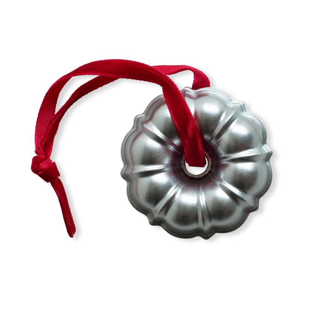 Kerstbal Bundt Zilver - Anniversary Ornament - Nordic Ware