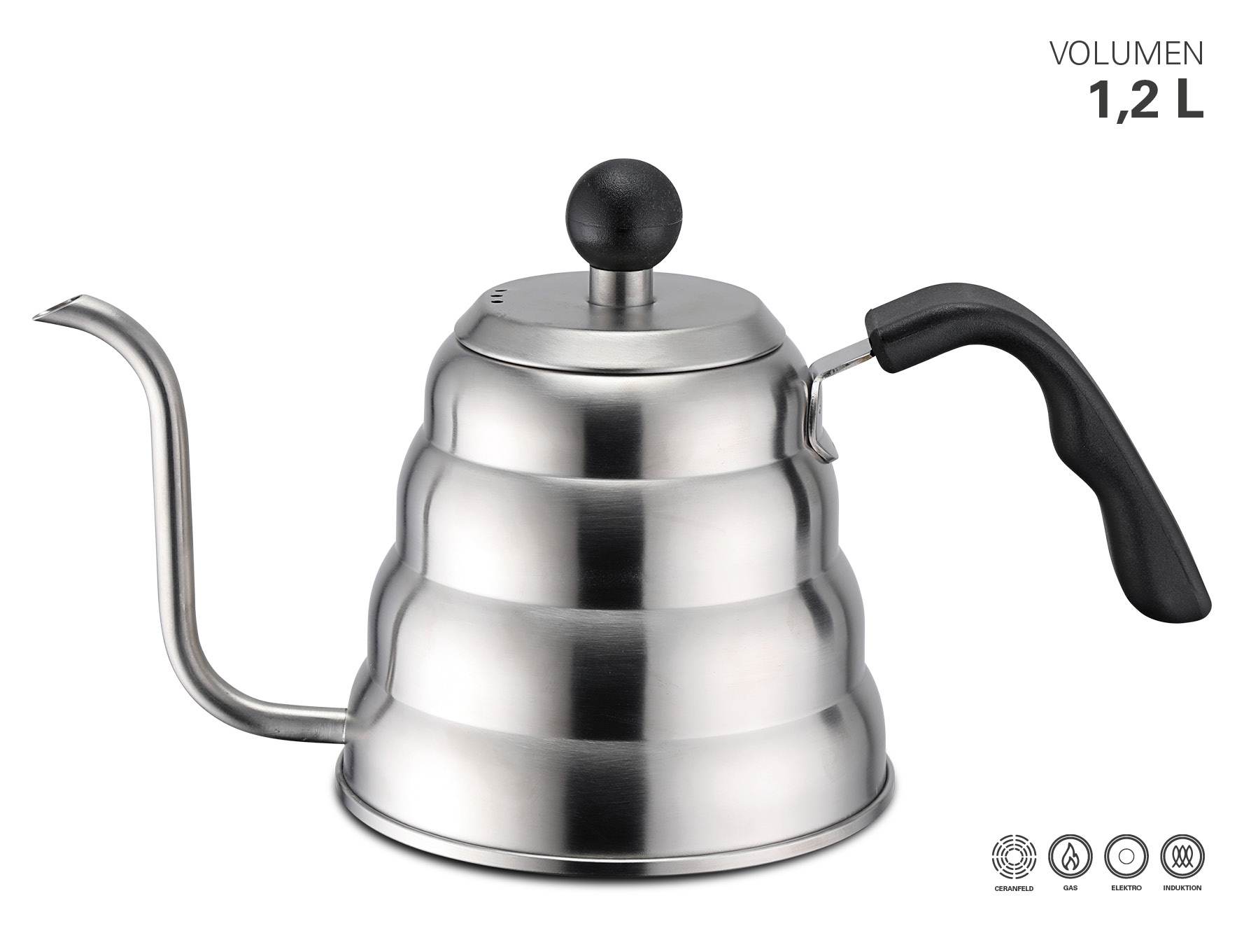 Pour Over Waterketel, 1.2 liter - Weis