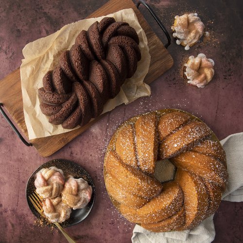 Bakvorm "75th Anniversary Braided Loaf Pan" - Nordic Ware | Premier Gold