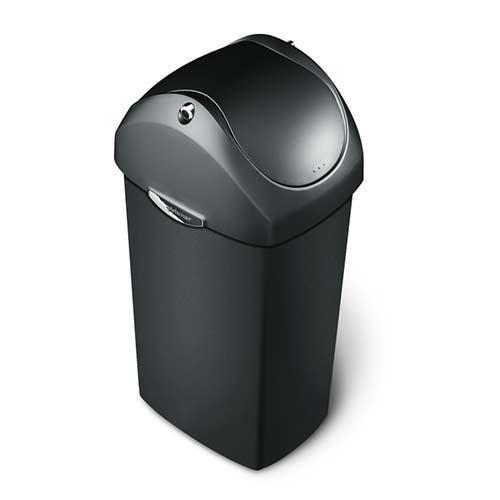 Afvalemmer Kunststof Swing grijs, 60 liter - Simplehuman