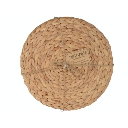 Placemats, Rond, Set van 4 Stuks, Waterhyacint - Creative Tops