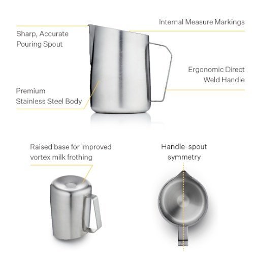 Dial Melkkan, 0.60 L, Zilver - Barista & Co