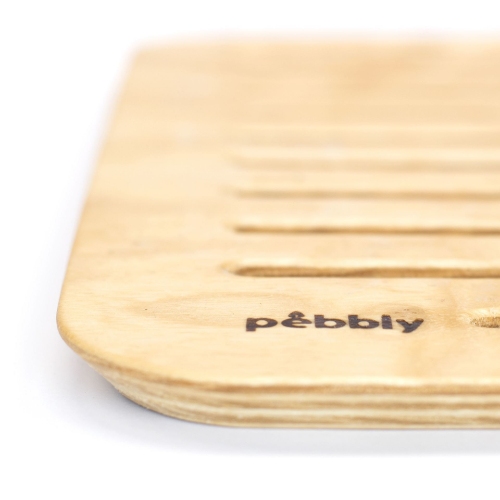 Broodplank, Essenhout, 40 x 30 cm - Pebbly