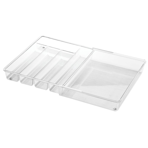Lade Organizer, 5 Vakken, Uitschuifbaar 28.7 x 36.6 x 5.8 cm, Kunststof, Transparant - iDesign | Linus