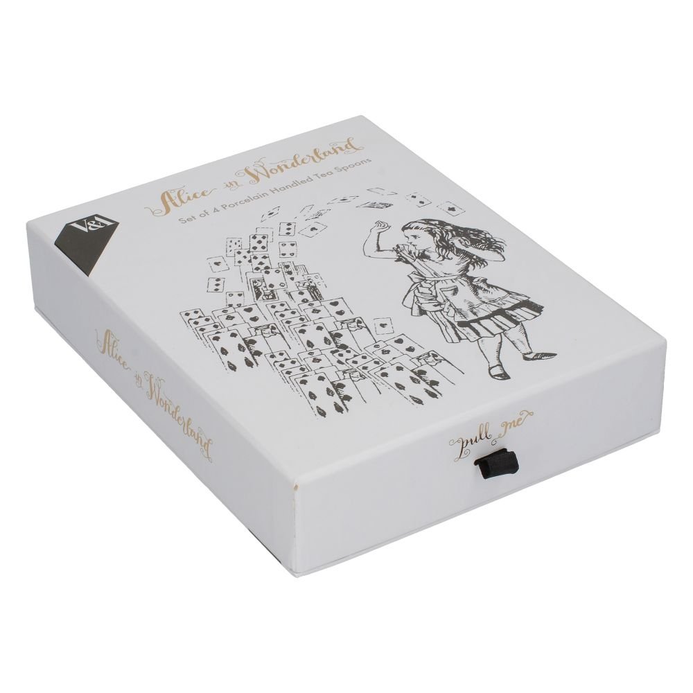 Theelepels, Set van 4 Stuks, Porselein, RVS - V&A | Alice in Wonderland