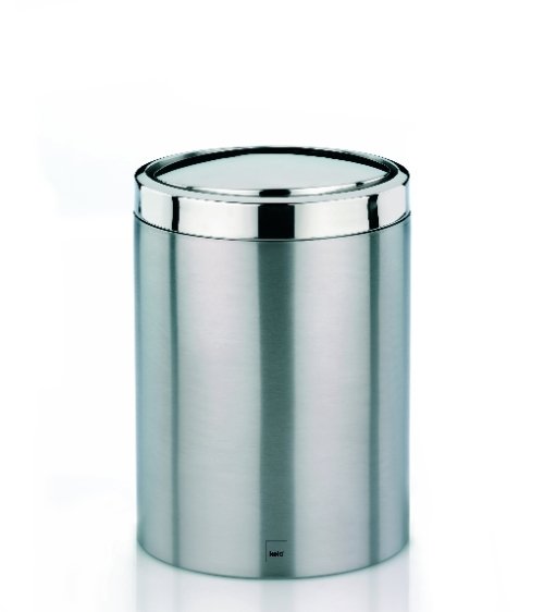 Ari Afvalemmer Swing - 7 liter - Zilver - Kela