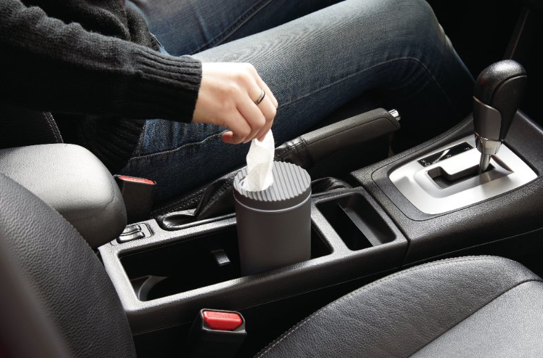 Dispenser voor Vochtige Doekjes, Smal, Kunststof, Zwart/Grijs - iDesign | iD Clean