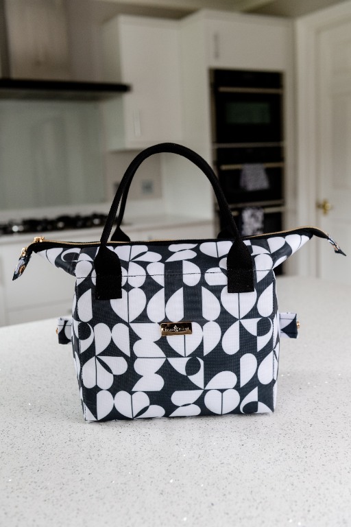 Lunch Koeltas, Veranderbaar, Zwart/Wit - Beau & Elliot | Monochrome Lunch & Hydration