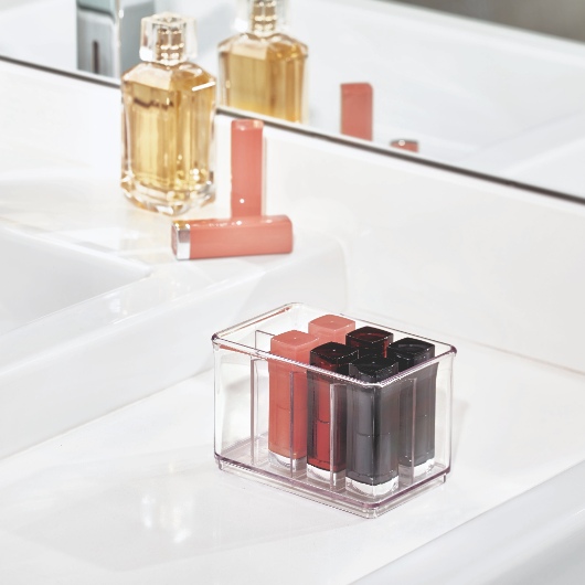 Verdeler voor Opbergbox, 8 Vakken, Kunststof, Transparant - iDesign | The Home Edit