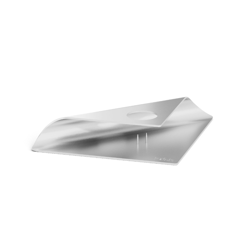 Kaarsenhouder RVS, Zilver - Höfats | Square Candle