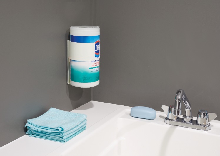 Houder voor Vochtige Doekjes, Staal, Beige - iDesign | iD Clean