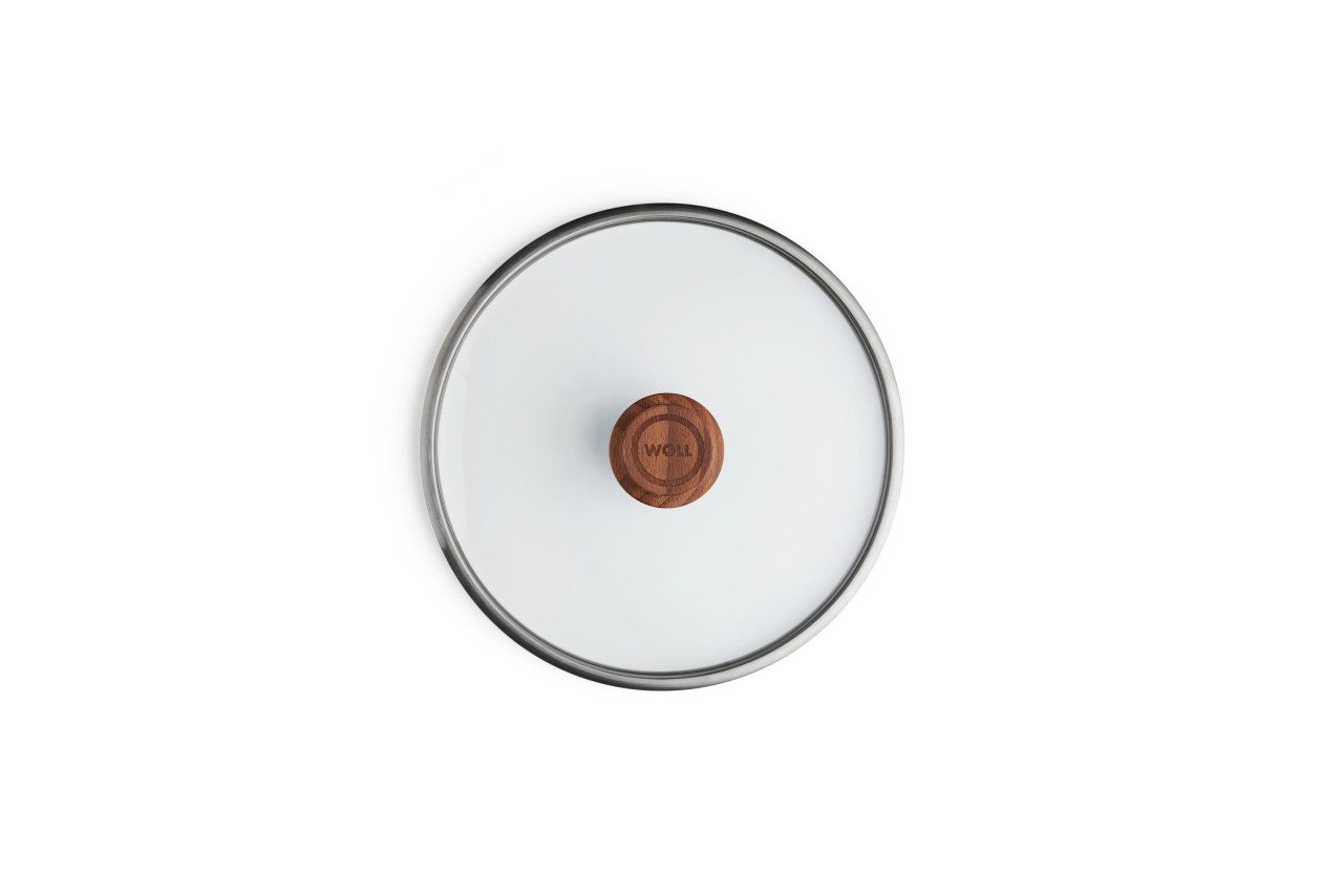 Veiligheidsglas Deksel, ø 24 cm, Beukenhout - Woll | EcoLogic QXR
