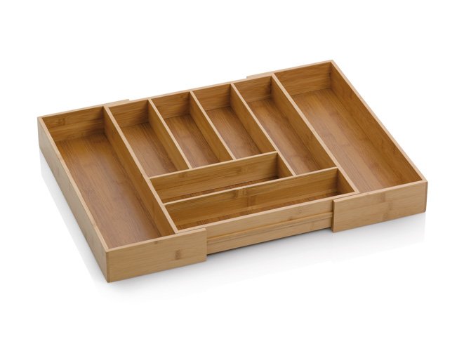 Bestekbak uitschuifbaar 35 cm x 43 cm, Bamboe - Kela | Kalma