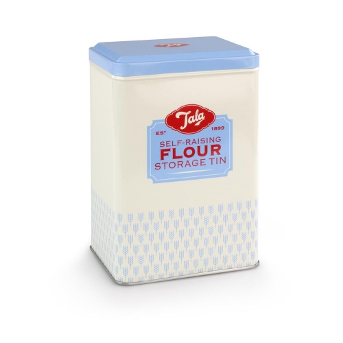 Bewaarblik Self-Raising Flour, 1950's, Blauw/Céme - Tala