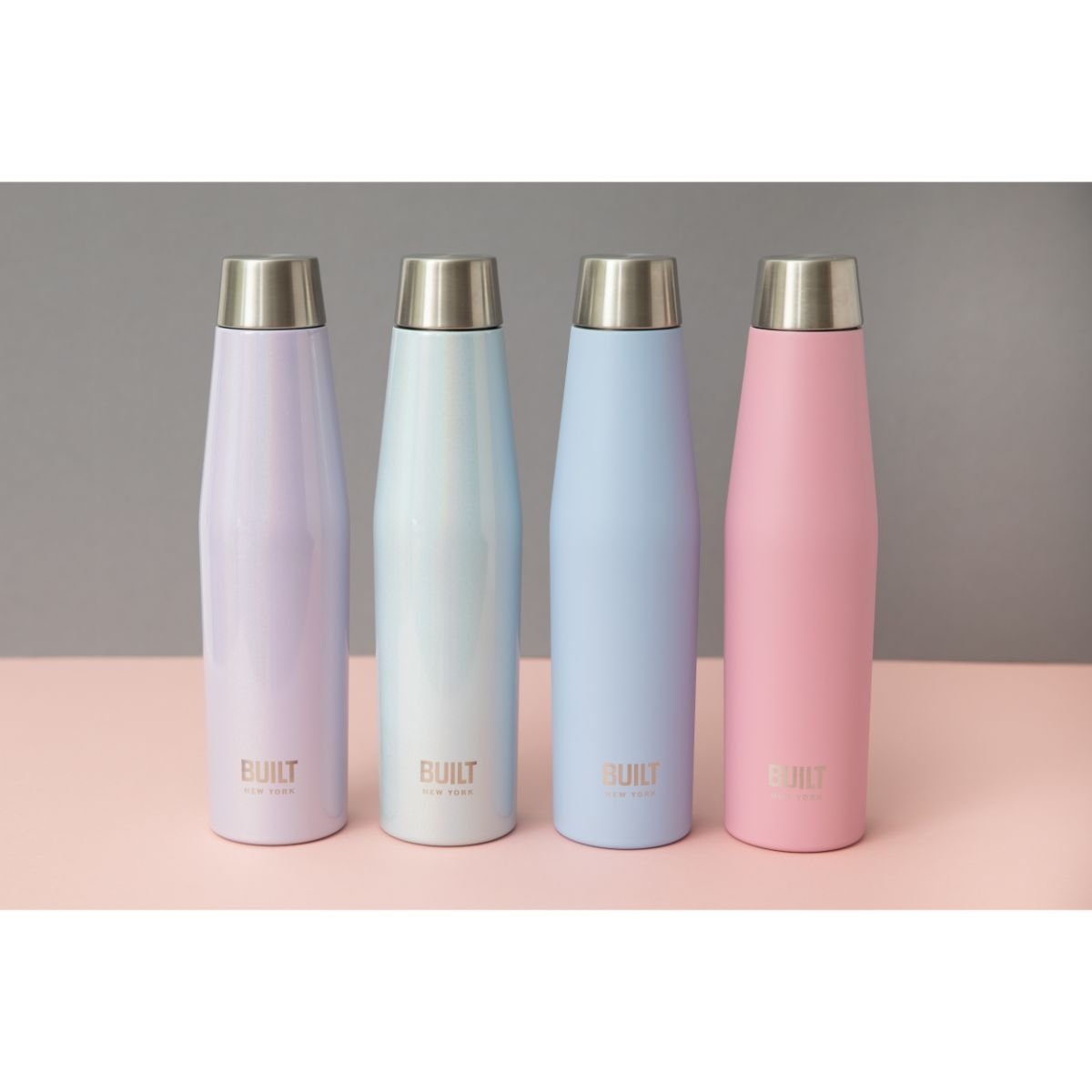 Dubbelwandige Thermosfles, 0.54 Liter, Licht Roze - BUILT New York | Perfect Seal