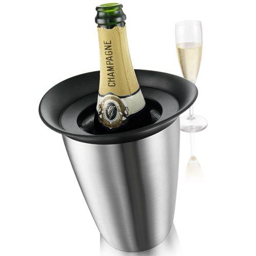 Actieve wijnkoeler - Elegant Stainless steel - Vacuvin