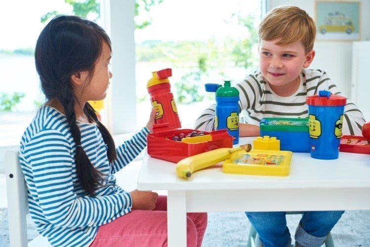 Lunchset Iconic Boy, Blauw / Groen - LEGO