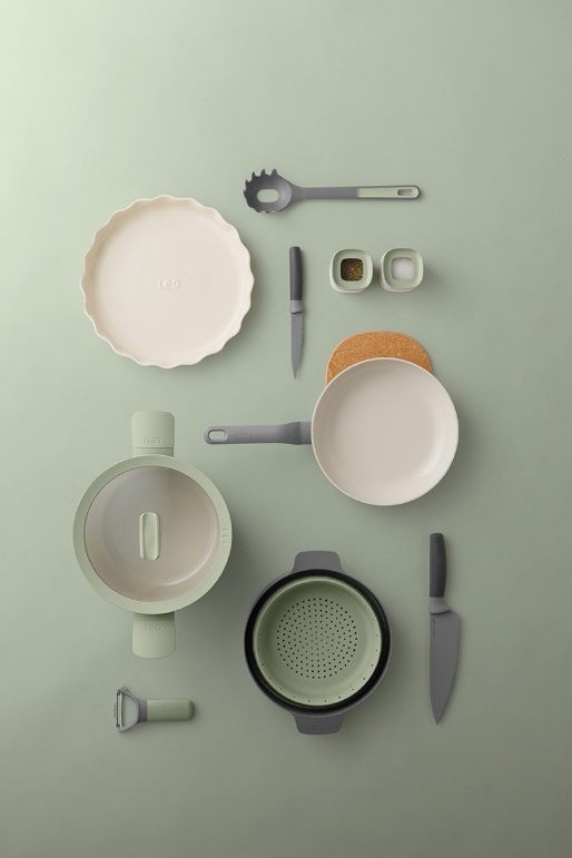 Balance Koekenpan, 20 cm, 1.2 L, Sage, Gerecycled Aluminium - BergHOFF | Leo Line