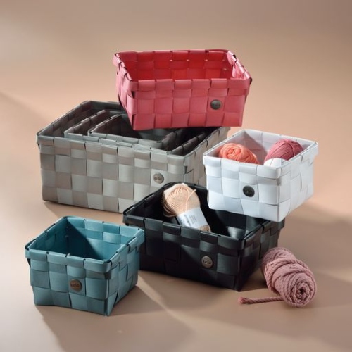 Mand, 15 x 15 cm, Polypropyleen, Framboos Rood - Kela | Neo