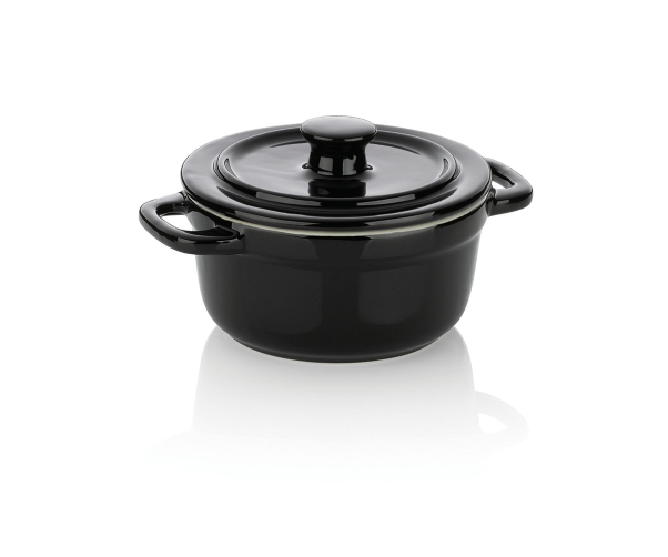 Oven Braadpan, Ø 14 cm, Keramiek, Zwart - Kela | Malin