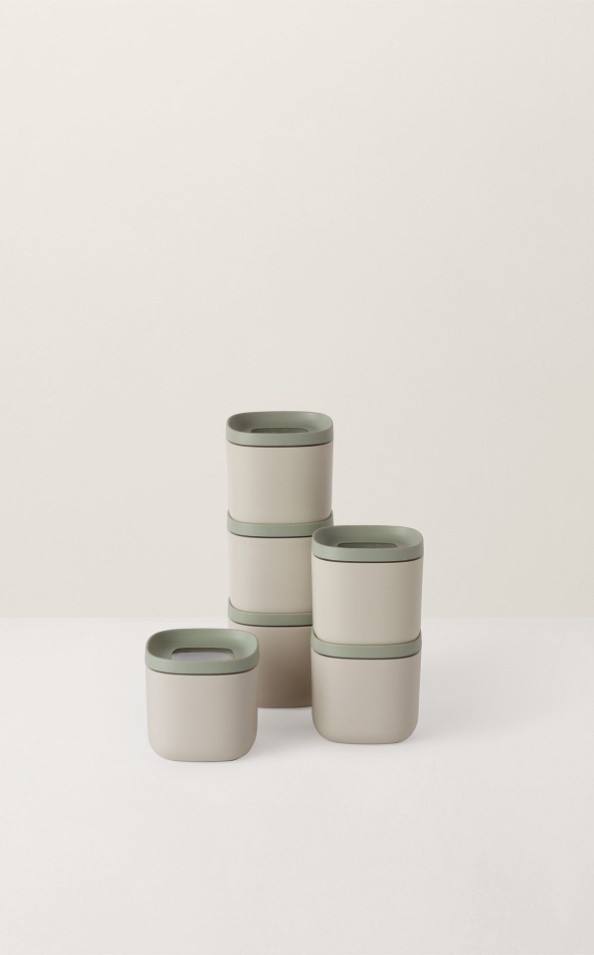 Balance Kruidenpotjes, Set van 6 Stuks, Gerecycled Polypropyleen - BergHOFF | Leo Line